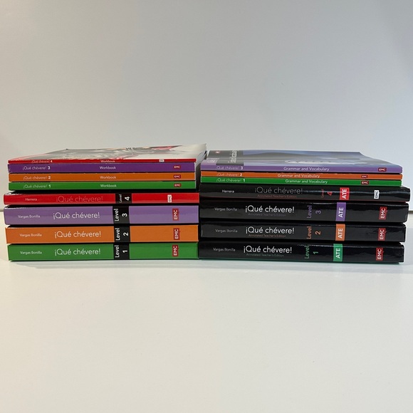 NWOT Qué Chévere! Spanish Textbooks and Workbooks